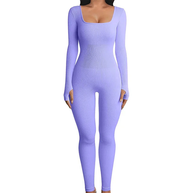 Yséna – Geribbelde jumpsuit