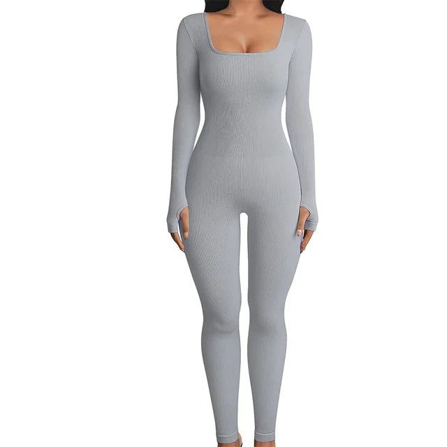 Yséna – Geribbelde jumpsuit