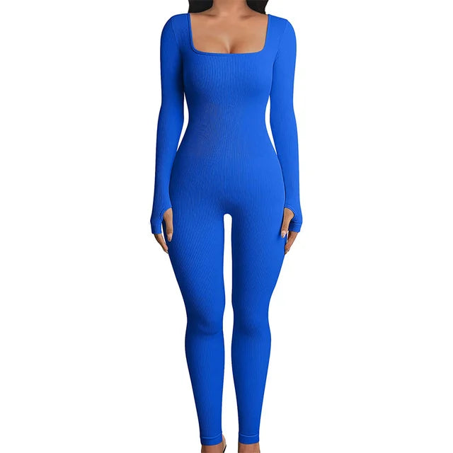 Yséna – Geribbelde jumpsuit