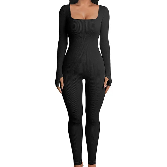 Yséna – Geribbelde jumpsuit