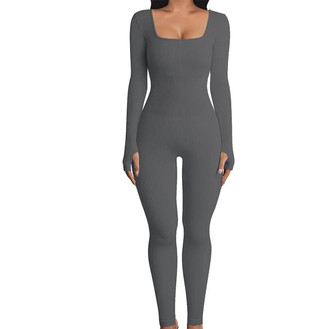 Yséna – Geribbelde jumpsuit
