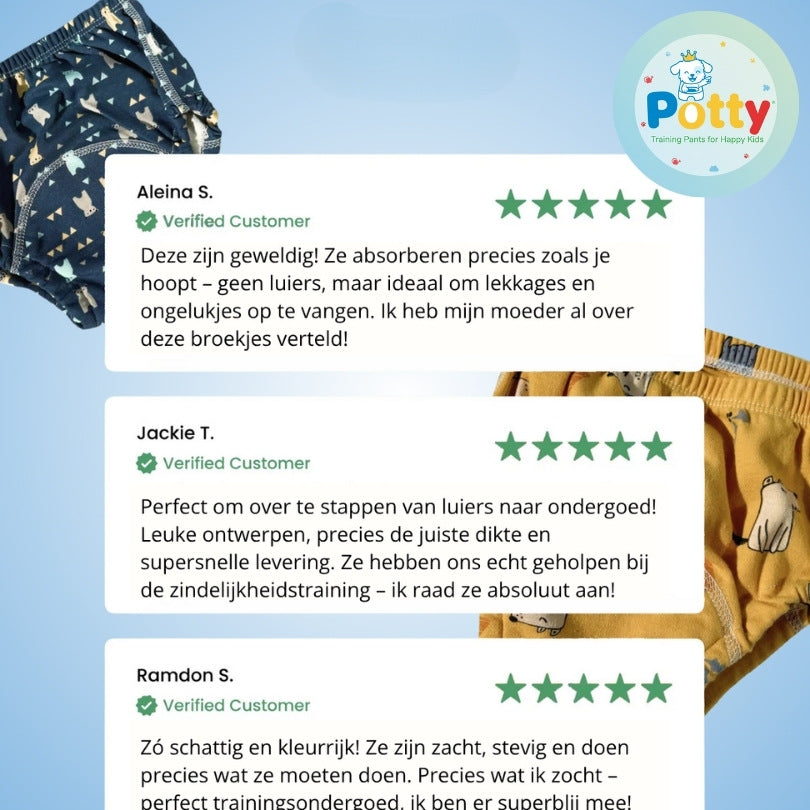 Potty™ Trainingsluiers - zindelijkheid makkelijk gemaakt