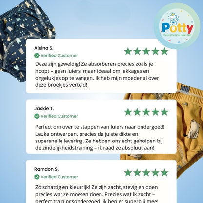 Potty™ Trainingsluiers - zindelijkheid makkelijk gemaakt
