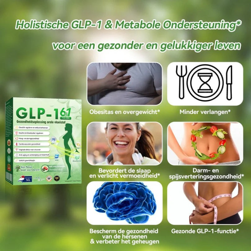 GLP-1™ / 7-in-1 MultiDruppels | Vloeibaar vetverbranding-supplement