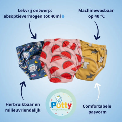 Potty™ Trainingsluiers - zindelijkheid makkelijk gemaakt