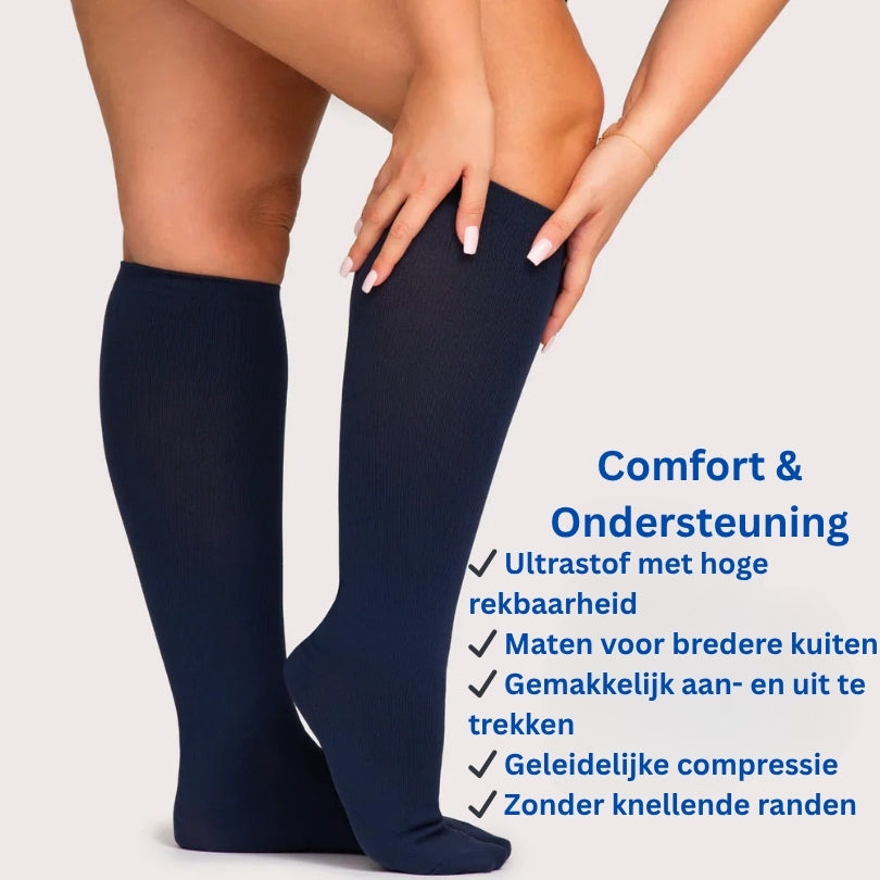 FlexSock™ – Compressiekousen die Eindelijk Wél Passen & Pijnverlichten