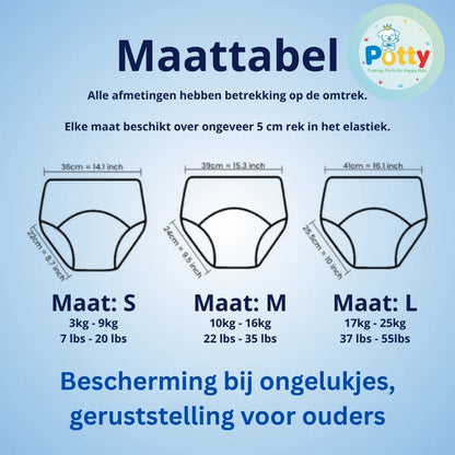 Potty™ Trainingsluiers - zindelijkheid makkelijk gemaakt