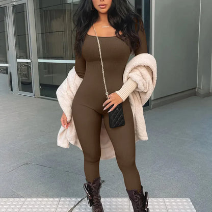Yséna – Geribbelde jumpsuit